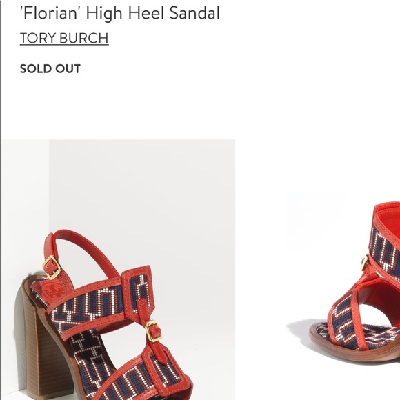 Tory Burch Florian Heeled Sandal - Picture 4 of 5
